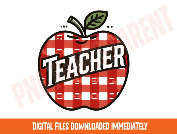 Download Retro Teacher Png, Apple Teacher Png - Premium Bundle