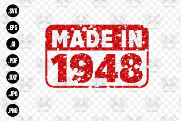 Download Made in 1948 Rubber Texture Stamp&nbsp;&nbsp; - 1948 Collection
