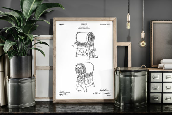 Download Coffee Roaster 1913 Patent Art Poster - 1913 Collection